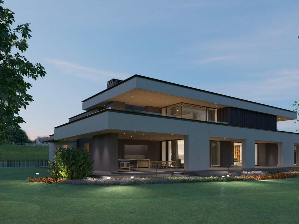 Architettura contemporanea a Treviso: progettazione di una villa immersa nel verde